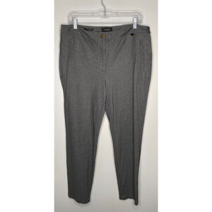 Talbots Gray Skinny Ankle Pants – Size 14, Rayon Blend, Zip Pockets